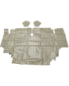 1964-1966 Mustang Fastback Vinyl and Fleece Trunk Mat, Plaid #08 Pattern