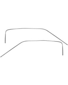 1964-1966 Mustang Fastback Roof Rail Drip Mouldings, Pair