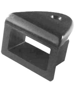 1965-1966 Mustang Fastback Rear Seat Catch, Black Plastic