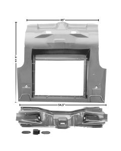 Trunk Floor/ Complete/ Coupe & Fb/ 64-66 Mustang