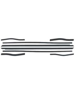 1964-1965 Mustang Belt Weatherstrip Kit with Black Beads