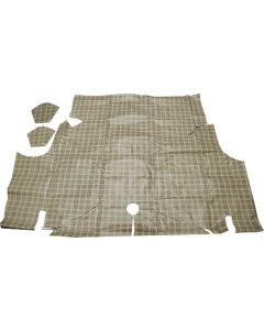 1964-1966 Mustang Coupe or Convertible Vinyl FleeceTrunk Mat with Plaid Pattern