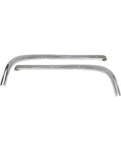 1965-1966 Mustang Convertible Top "Hockey Stick" Boot Moldings, Pair
