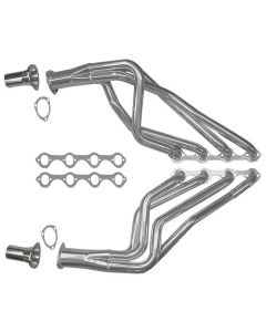 Full-Length Exhaust Headers, Ceramic Coated, 1-5/8" Pipes, 3" Collectors, 260/289/302/351W V8