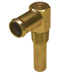 1965-1970 Ford And Mercury Heater Hose Elbow, Gold Zinc