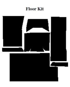 1966-72 Ford Bronco AcoustiSHIELD, Floor Insulation Kit, Half-Cab