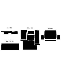 1966-72 Ford Bronco AcoustiSHIELD, Complete Insulation Kit, Half-Cab