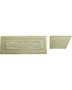 Door Trim Panel Set - Fairlane XL, GT & GTA 2 Door Convertible - 4 Pieces - Parchment L-2613 With Parchment L-2945 Center