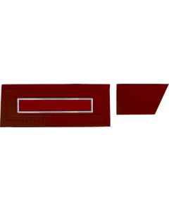 Door Trim Panel Set - Fairlane XL, GT & GTA 2 Door Convertible - 4 Pieces - Red L-2920 With Red L-2954 Center