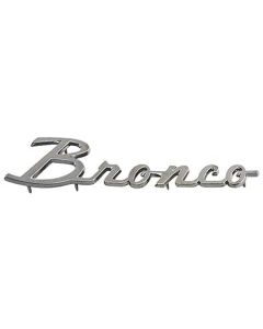 Fender Ornament - Bronco - Chrome - With Hardware - Right Or Left