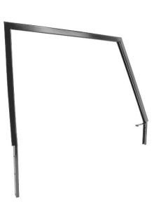 Door Window Frame - Metal - Bolt-in Style - Right