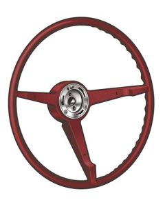 1966 Mustang 3-Spoke Steering Wheel, Red