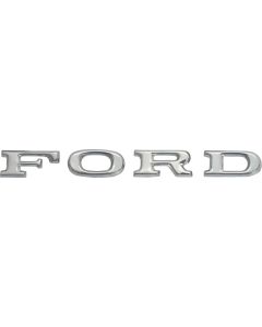 1967-1970 Hood Letter Set - Ford Letters - Chrome