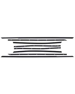 Belt Weatherstrip Kit/ 8 Pcs/  67 Ford 2dr Fastback