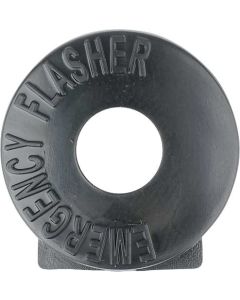 Emergency Flasher Switch Bezel - Black ABS Plastic