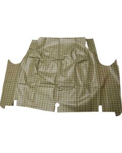 1967 Fairlane Trunk Mat - Fleece Backing - Tan Plaid #06