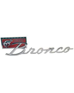 Fender Nameplate - Sport Bronco - Chrome Die-Cast - Right Or Left