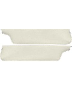 1967-69 Ford Pickup Sun Visors, New Style, White Crater Grain Vinyl