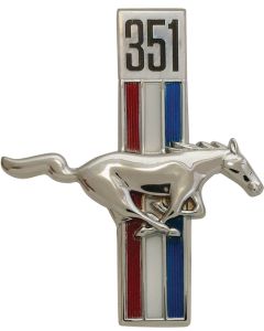 1967-1968 Mustang 351 Running Horse Fender Ornament, Right