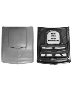 1967-1968 Mustang Fiberglass Hood with Scoop and Steel Backing