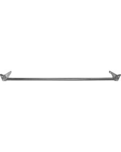 1967-1968 Mustang Straight Monte Carlo Bar with Satin Black Finish