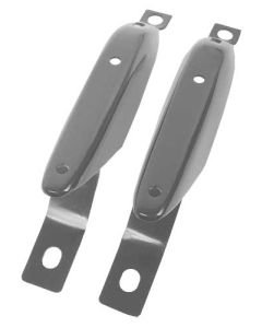 1967-1968 Mustang Rear Bumper Guards, Plain Unpainted