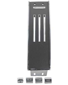 1967-1968 Mustang Heater Face Plate and Knob Set