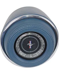 1967 Mustang Steering Wheel Horn Ring Center Pad, Blue