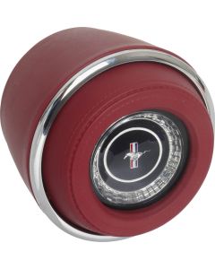 1967 Mustang Steeering Wheel Horn Ring Center Pad, Red