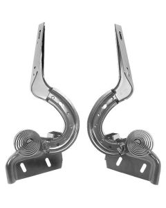1967-1968 Mustang Fastback Trunk Lid Hinge Assemblies with Springs, Pair