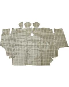 1967-1968 Mustang Fastback Vinyl and Fleece Trunk Mat with Plaid #08 Pattern