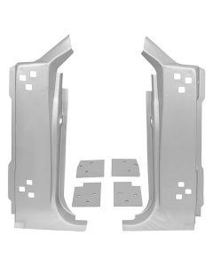1967-1968 Mustang A-Pillar Panel Set with Door Hinge Mounting Plates