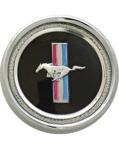 1967-1968 Mustang Deluxe Interior Dash Panel Emblem Insert and Base Assembly