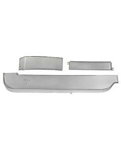 1967 Mustang Brushed Aluminum Dash Trim Panel Set, 3 Pieces