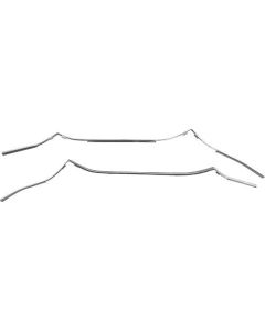 1967-1968 Mustang Stainless Steel Door Edge Guards, Pair