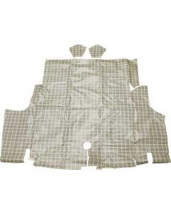 1967-1968 Mustang Coupe or Convertible Trunk Mat with Plaid Pattern