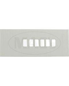 1967-1968 Mustang Deluxe Interior Automatic Transmission Shift Selector Dial Bezel, Brushed Aluminum