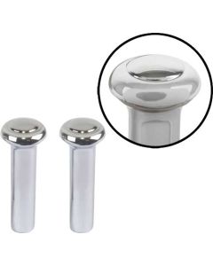 Door Lock Buttons - Chromed Plastic - Falcon, Comet & Montego