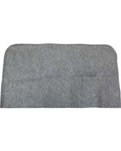 Spare Tire Well Bottom Mat - Gray Needled Felt - Ford Custom