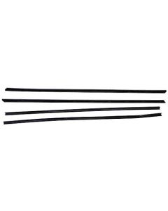 Belt Weatherstrip Kit - Door Windows - 4 Pieces - Comet & Montego 2-Door Hardtop With Formal Roof & Ranchero