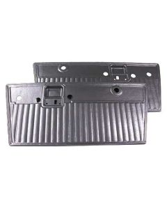 Door Trim Panels - Pleated Design - Black