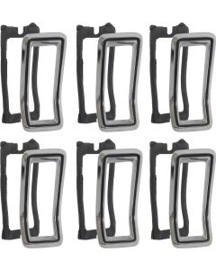 Tail Light Bezel & Gasket Set/ 6 Bezels & 6 Gskt