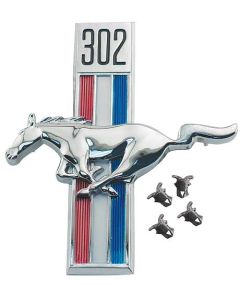 1968 Mustang 302 Fender Ornament, Left