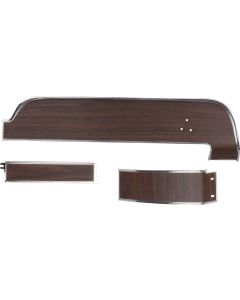 1968 Mustang Woodgrain Dash Trim Panel Set, 3 Pieces