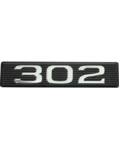 1968-1971 Mustang 302 Hood Scoop Emblem Number Plate