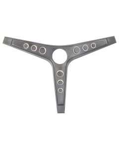 1969 Mustang 3-Spoke Steering Wheel Cover Assembly, Black with Silver Trim