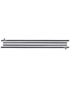 1969-1970 Mustang Fastback Door Belt Weatherstrip Kit, 4 Pieces