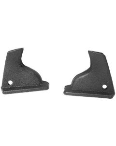 1969-1970 Mustang Black Plastic Interior Quarter Window Mouldings, Pair