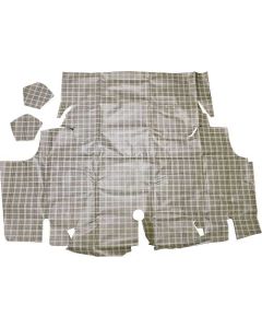 1969-1970 Mustang Fastback Vinyl and Fleece Trunk Mat, Plaid #08 Pattern