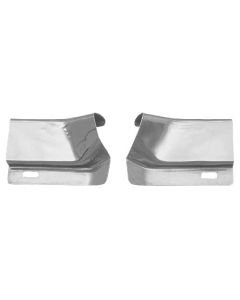 1969-1970 Mustang Fastback Roof Drip Rail Moulding Joint Covers, Pair